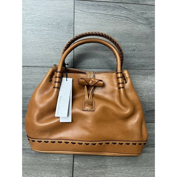 Dooney & Bourke Florentine Leather Double Handle Toggle Bag natural color - Picture 2 of 8